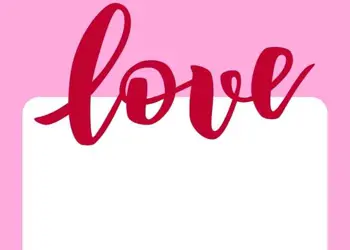 Valentine Love Frame For Coloring Activity for Kids